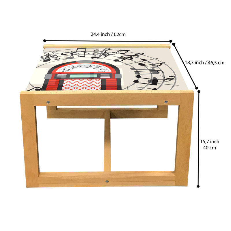 Jaishna Sled Coffee Table, 62cm H x 46cm W x 40cm D