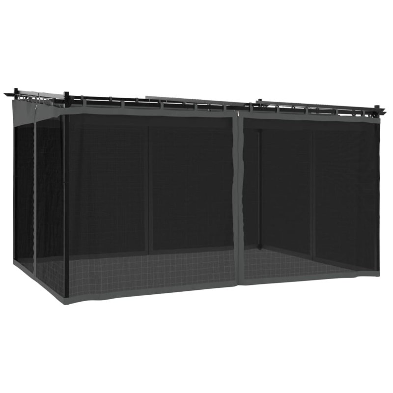 Cedriana Aluminum Soft-top Gazebo, 230cm H x 396cm W x 297cm D, Anthracite