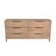 Commode 6 tiroirs Lylie, sable
