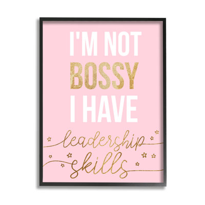 Not Bossy