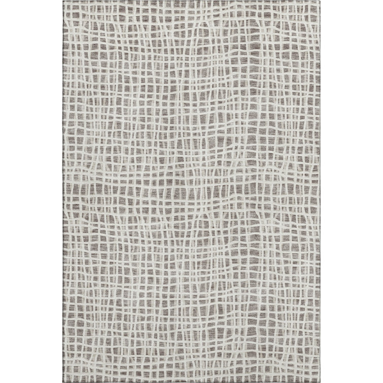 Premium Machine Washable Prisco Taupe Rug