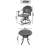 5-Piece All-Weather Cast Aluminum Dining Set-2050852924-2050852923