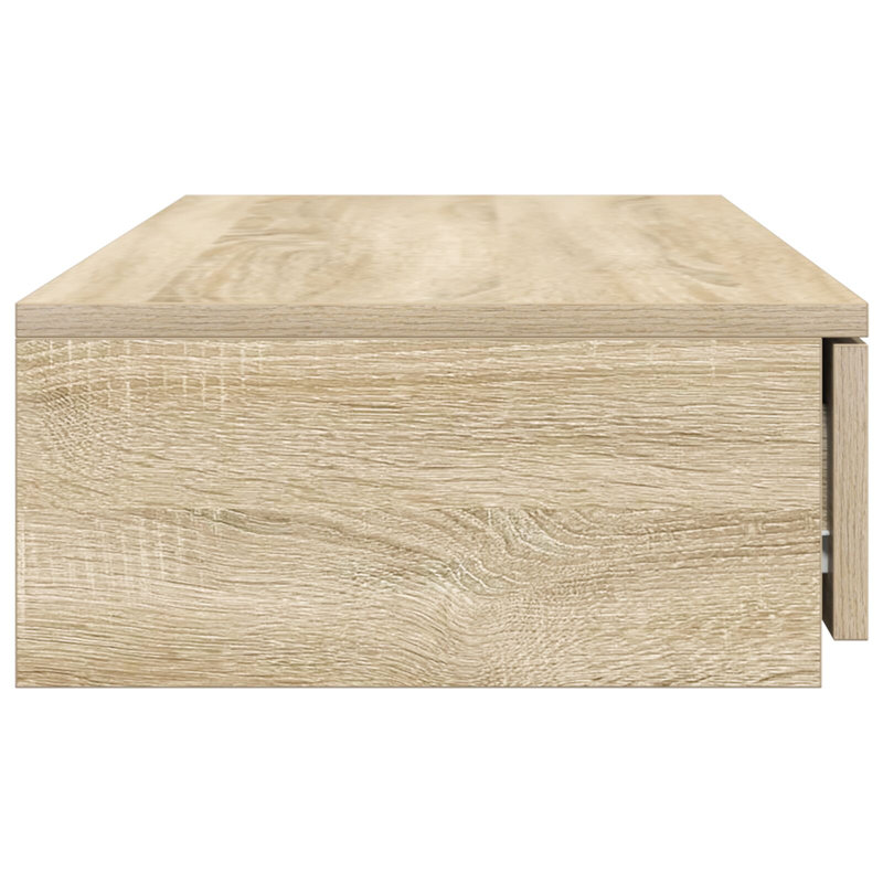 Bed Drawers - Made From Engineered Wood, Sonoma Oak, 16.5 H x 100 L x 36.5 W cm