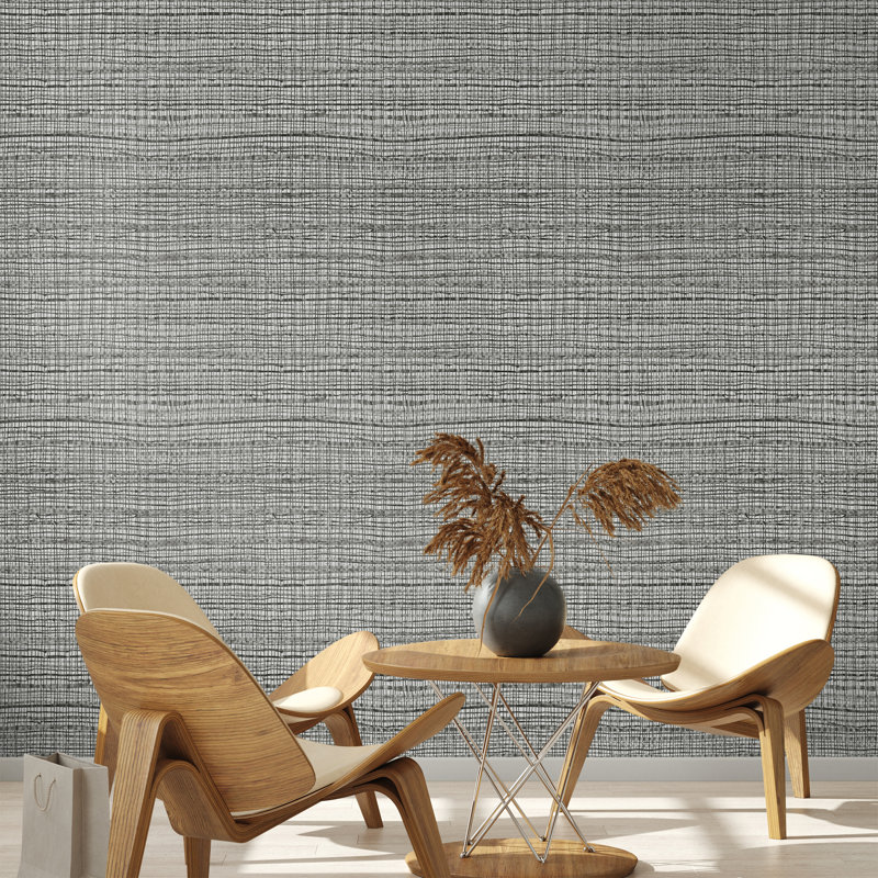 Salt Fondo Wild Grass Effect Wallpaper Roll, Silver