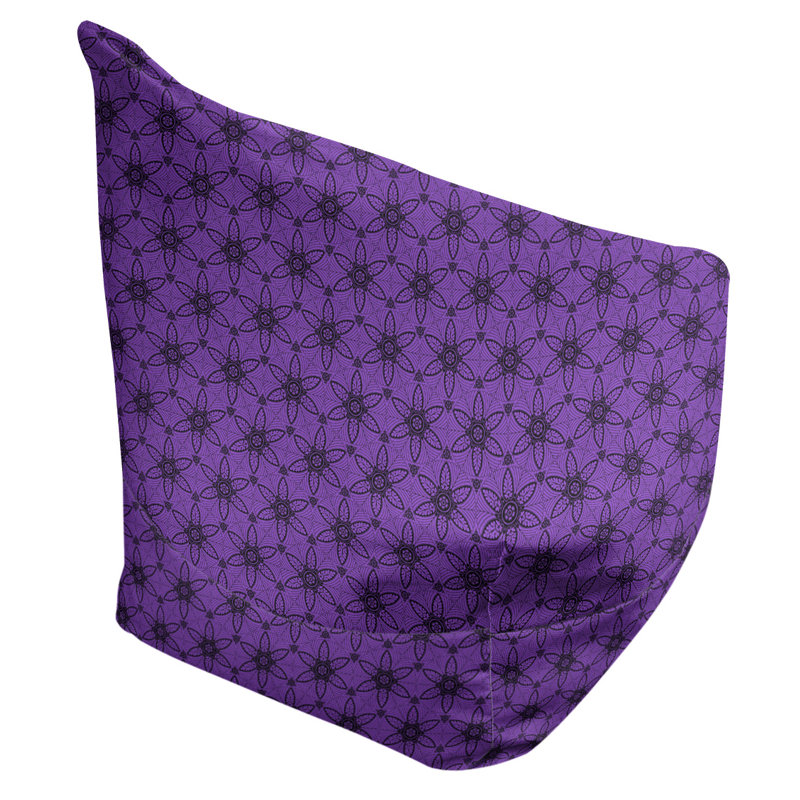 Fauteuil à billes et méridienne standard Leffel, H 86 po x l 27 po x P 43 po, Mauve / Noir, Rembourrage poly