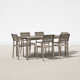 Aynura Rectangular 6 - Person 71" Long Aluminum Dining Set