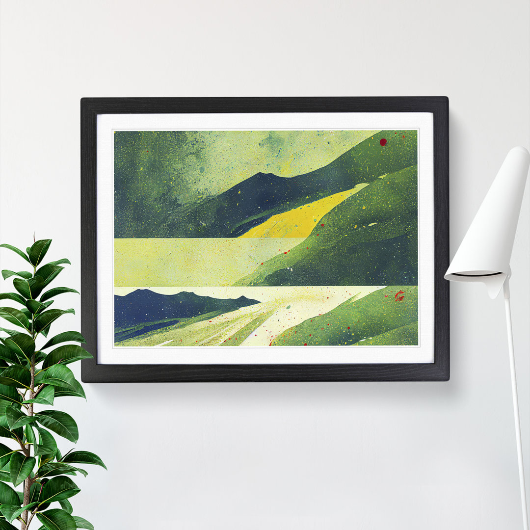 XH1022-6663X Painted Meadow Landscape - Single Picture Frame Painting