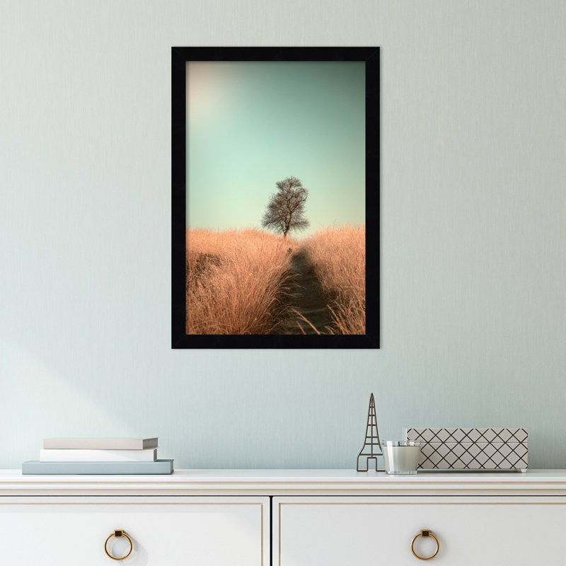 Grass And Path by Jaap Van Den, Black, 12" W x 17" H