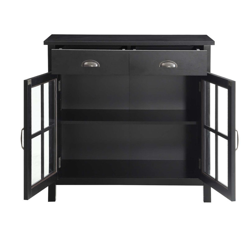 Omolana Accent Cabinet, Black