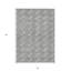 Tapis d'intérieur lavable à motif géométrique gris 5 pi x 8 pi
