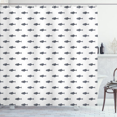 Shower Curtain with Hooks Included