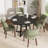 Upholstered Solid Wood Dining Side Chair-1023225744