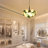 5 - Light Sputnik Sphere Glass Bubble Chandelier