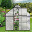 Base surélevée en polycarbonate pour serre-111176885-111176889