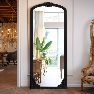 Miroir mural en bois massif Anjulie
