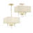 4 - Light Unique Chandelier with Crystal Accents-38825391