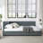 Velvet Upholstered Tufted Bed Frame | Sofa Bed with Plush Backrest & Armrests | Comfortable Multi-Functional Bed for Bedroom, Living Room & Small Apartments-1992862705-1992862707
