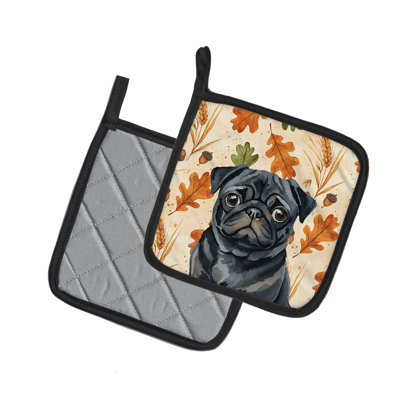 Paire de porte-casseroles Black Pug Heirloom Fall