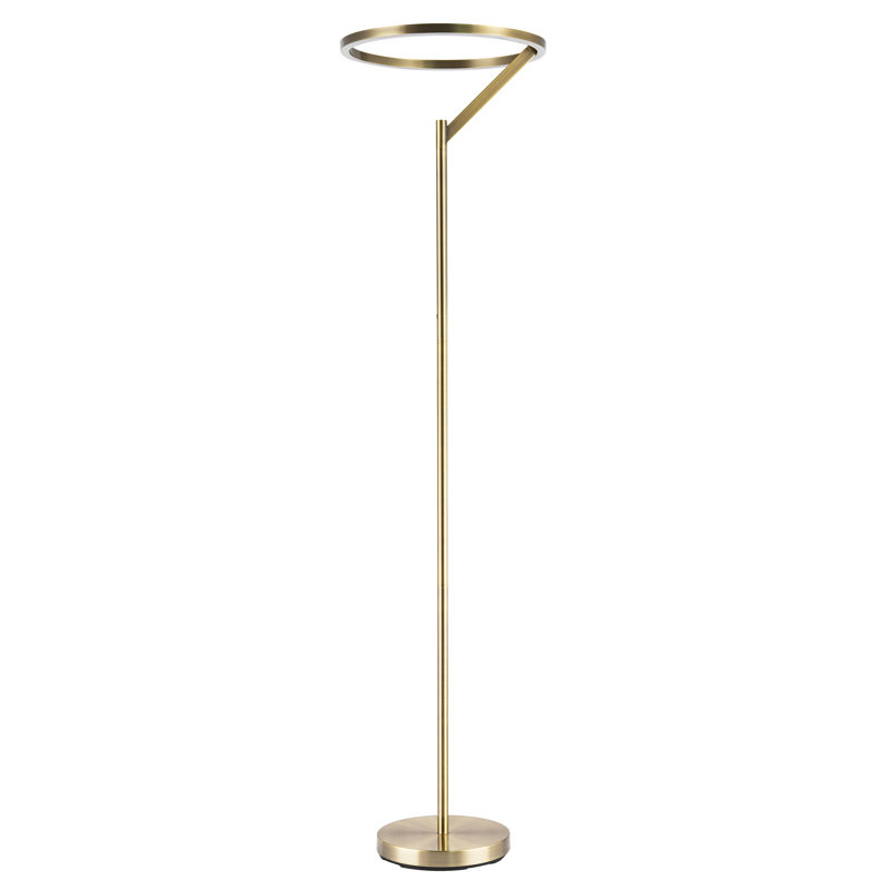 180cm LED Traditional Floor Lamp, Gold, Antique Brass