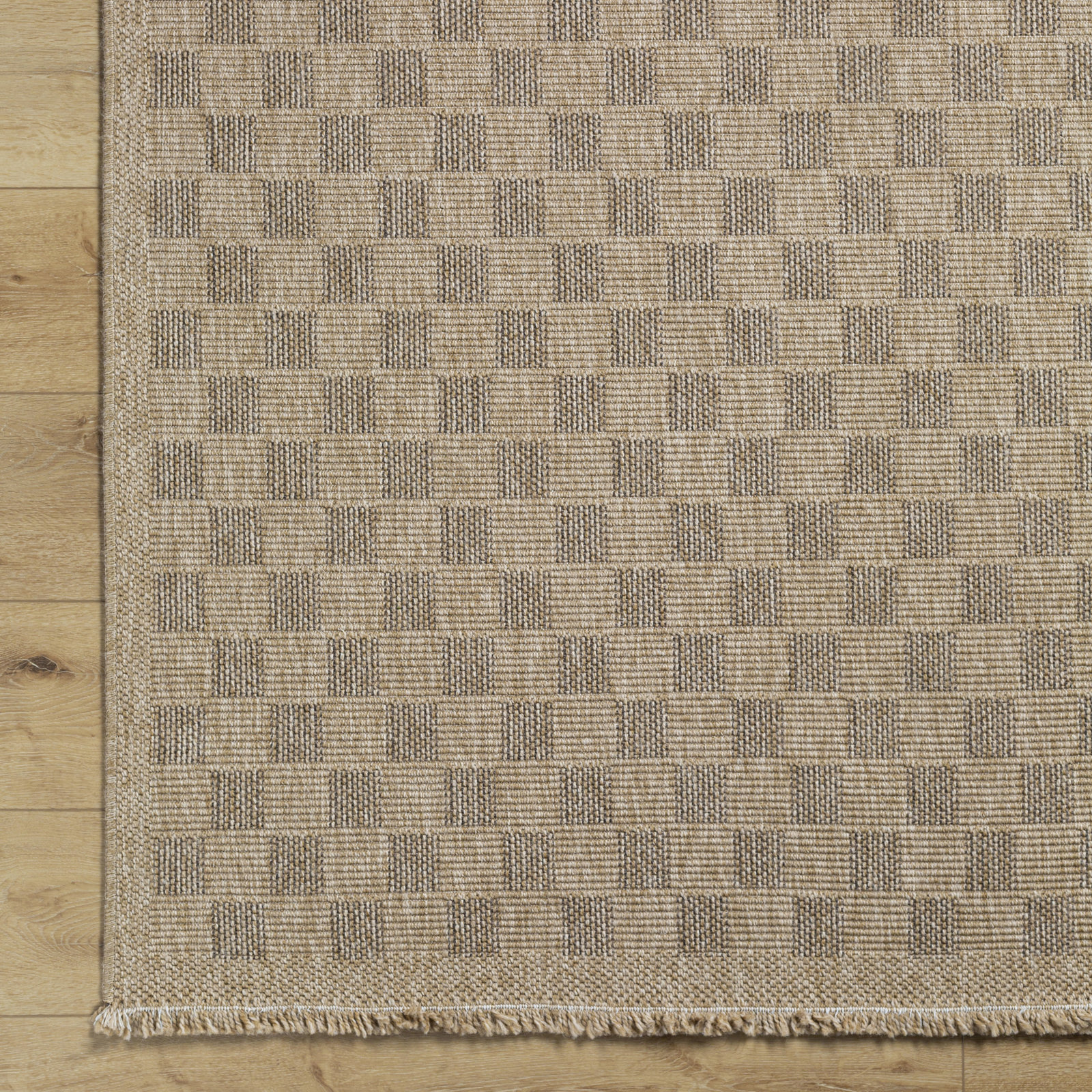 Abbie Checkered Outdoor Rug, Rectangle 2'1" x 3'8"