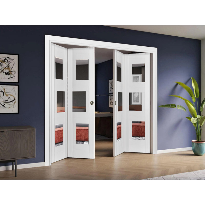 Dalle de porte standard en bois massif Quadro, 79,5 po x 17 po