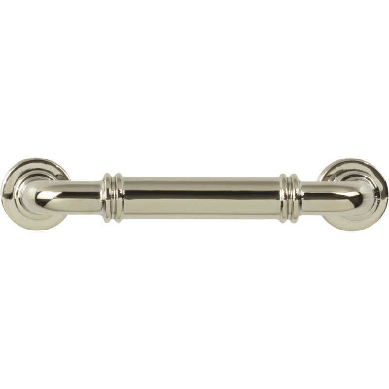 Cranford Bar Pull, Polished Nickel, 3 3/4" Center to Center