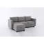 Petit canapé modulaire à 3 places avec canapé modulaire en L et canapé gris foncé
