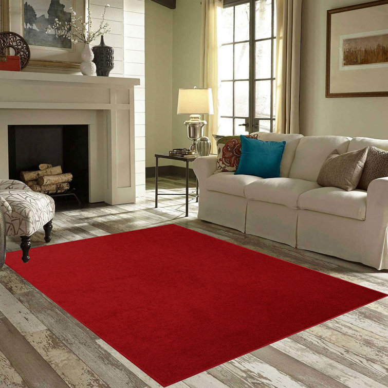 Maximilien Non-Slip Red Area Rug Latitude Run Rug Size: Runner 1'10 x 12