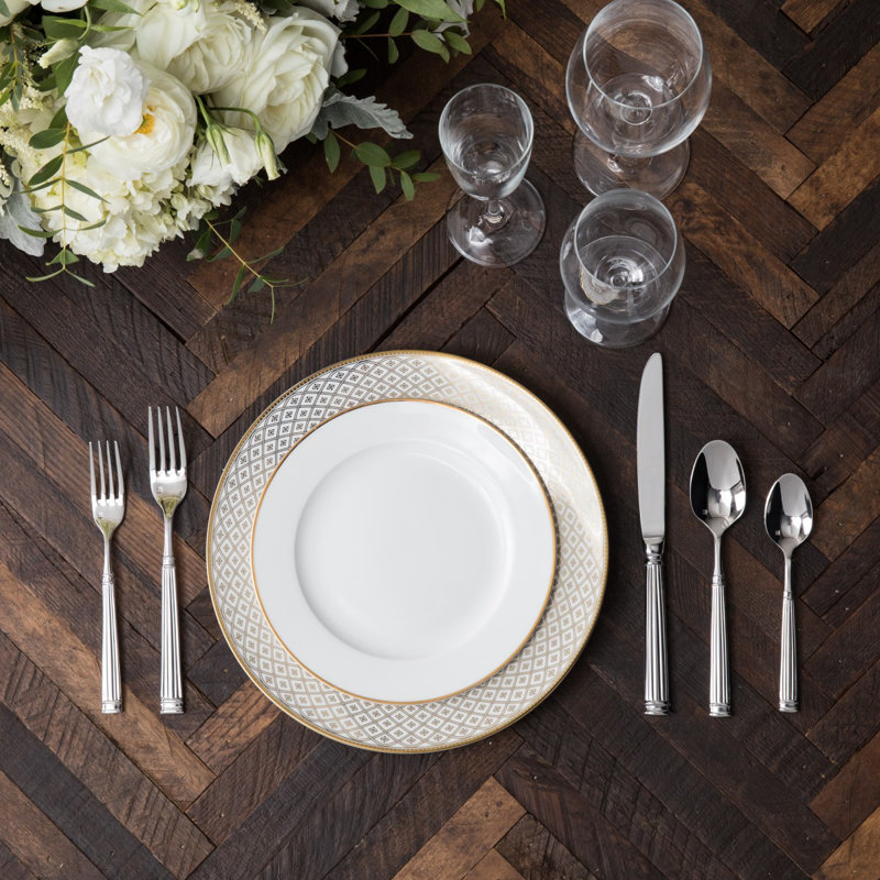 Doria 5-Piece 18/10 Stainless Steel Flatware Set