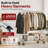 Heavy-Duty Rolling Garment Rack with Wheels and Storage Shelf, 650 lb Capacity