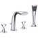 Twist 2 Handle Bathroom Roman Tub Faucet