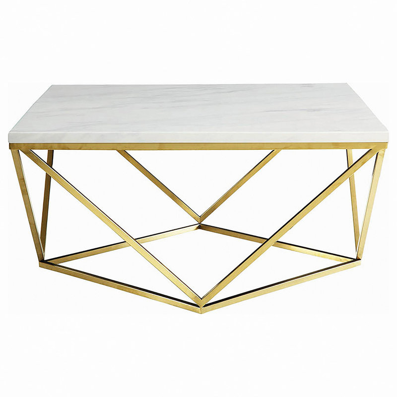Table basse avec pieds en métal