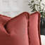 Housse de coussin en lin délavé texturé Boho Farmhouse-813663955-814229159
