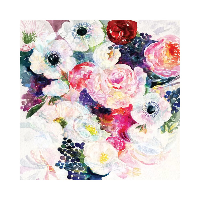 Abundance Bouquet by Stephanie Corfee - Gallery-Wrapped Canvas Giclée on Canvas, Canvas, 93.98 cm H x 93.98 cm W x 1.91 cm D