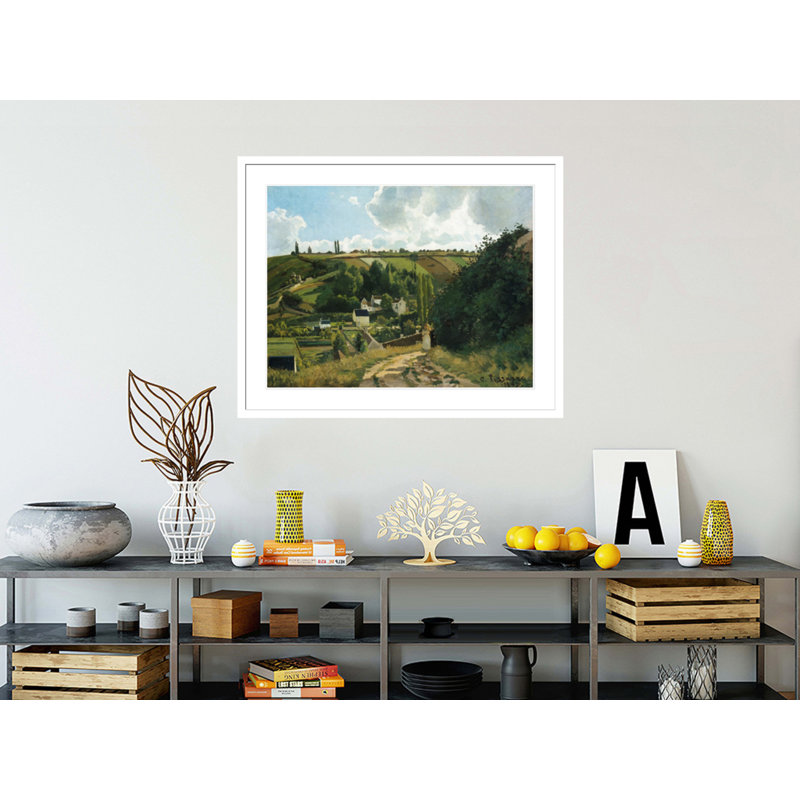 «Jalais Hill Pontoise» par Camille Pissarro, impression giclée sur cadre, H 13,75 po x l 16,28 po