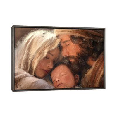 «The First Christmas», reproduction d'art sur toile encadrée