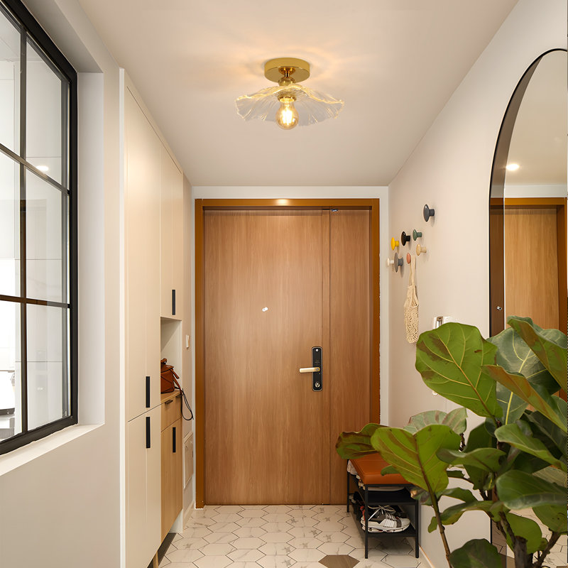 Horn-Shaped Glass Ceiling Light