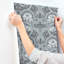 Papier peint floral souci africain-1857638705