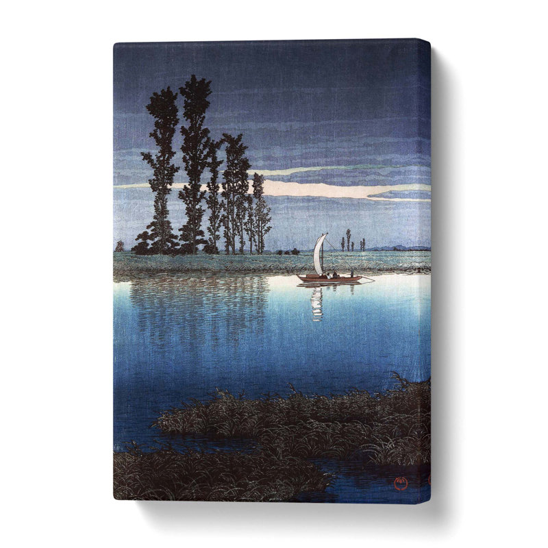Evening Of Ushibori - Wrapped Canvas Painting, 50 cm H x 35 cm W