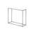 Kip Sofa Console Table, 32 Inch Narrow Top, Open Metal Frame-101699661-101675046