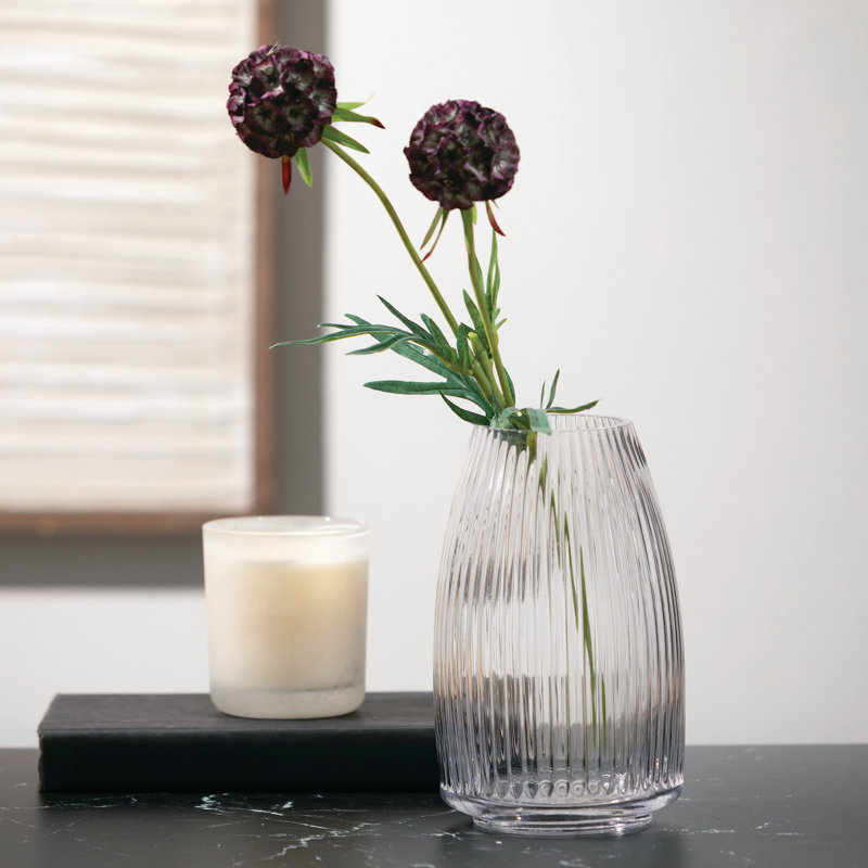Ruebin 8'' Glass Table Vase, Clear