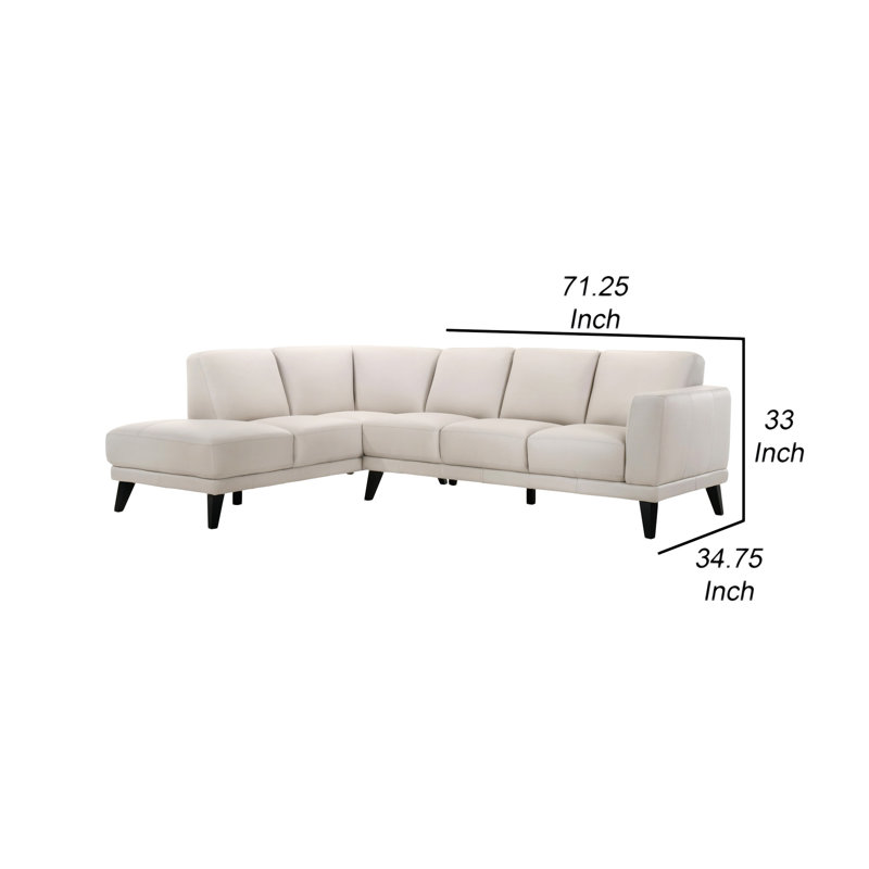 Fin 71 Inch Right Arm Facing Sofa