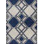 Tapis ivoire à motif géométrique-2021970838