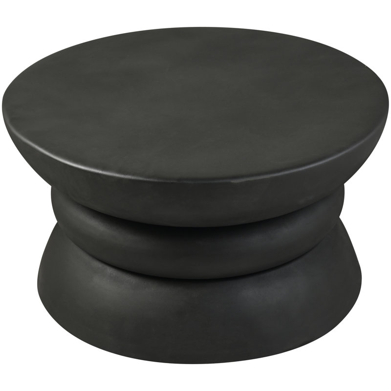 Table basse en aluminium Collins, Noir