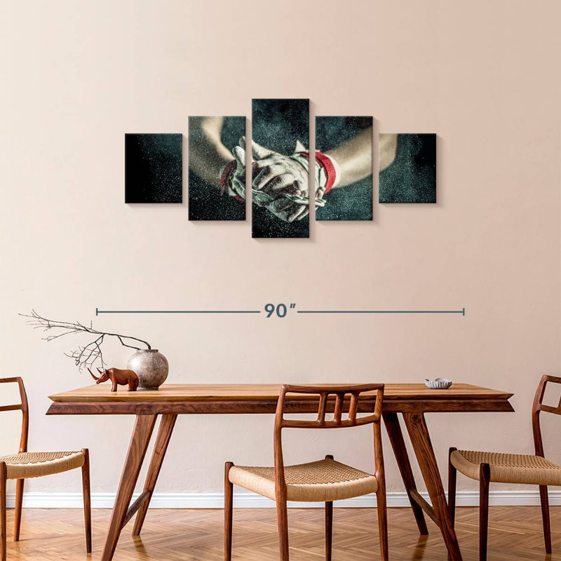 Dusting The Hands, 34" H x 74" W