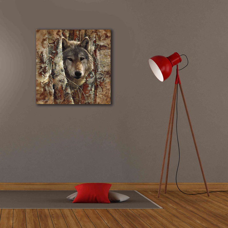 «Wolf Spirit» par Collin Bogle, art mural sur toile, H 26 po x l 26 po x P 1,5 po