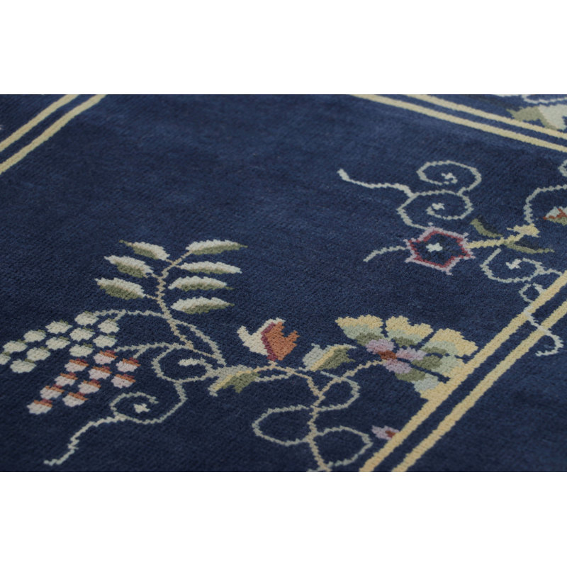 One-of-a-Kind 2'x4' Hand Knotted Area Rug