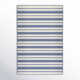 Perci Striped Handmade Navy Area Rug