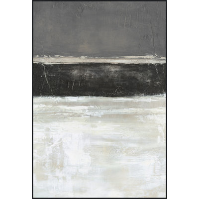 Gray Glass 2' Framed Print on Canvas