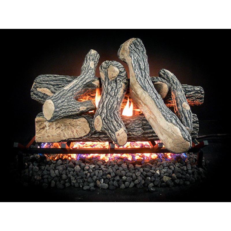 Jerrell Refractory Cement Logs, 8" H x 24" W x 8" D